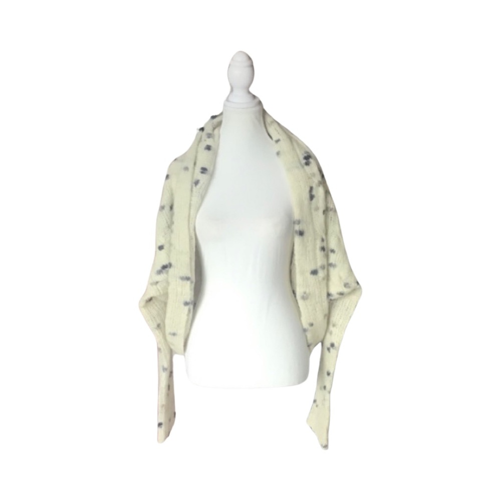 Hand Knit Dalmatian Shrug